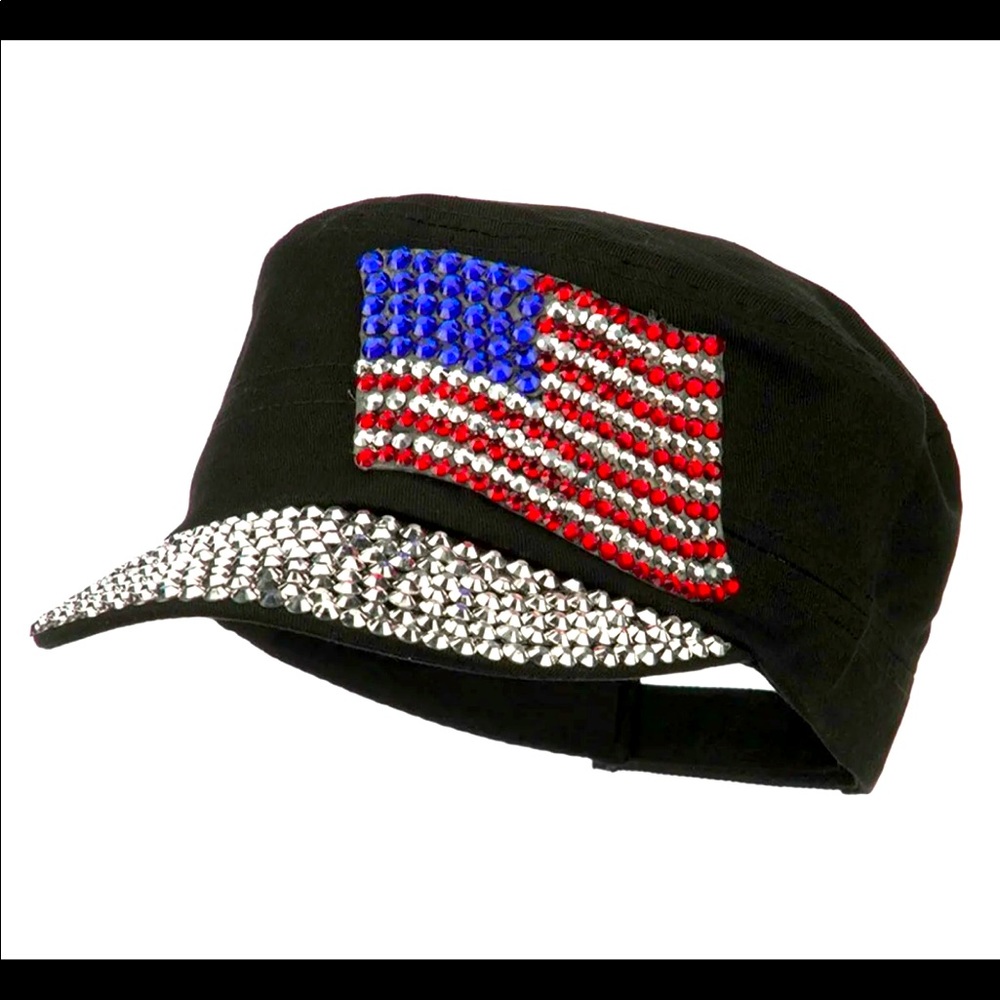 Women’s  rhinestone bling  cap